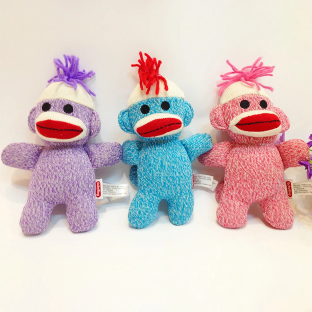 Fashion best make toys, wool plush monkey with big red mouth on selling
