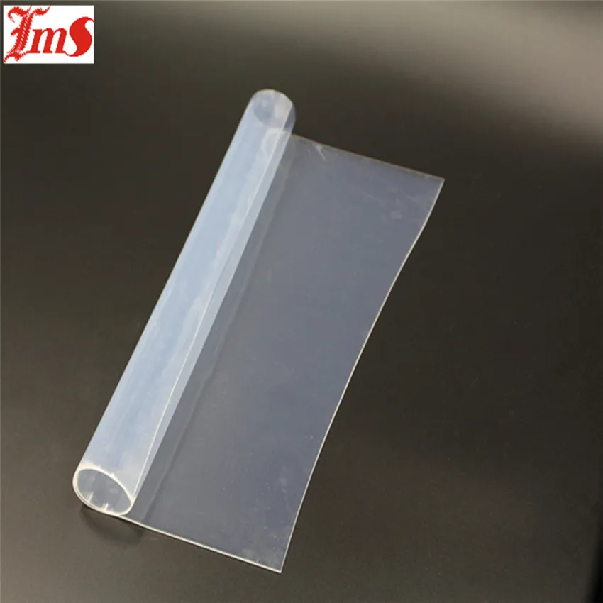 Transparent Self-Adhesive Silicone Rubber Membrane Pads for Vacuum Press