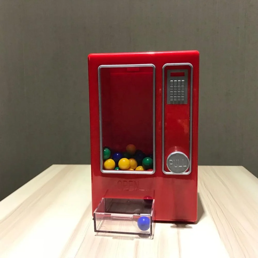 Customized High Quality New Style Plastic Mini Vending Machine Kids Toy Candy dispenser
