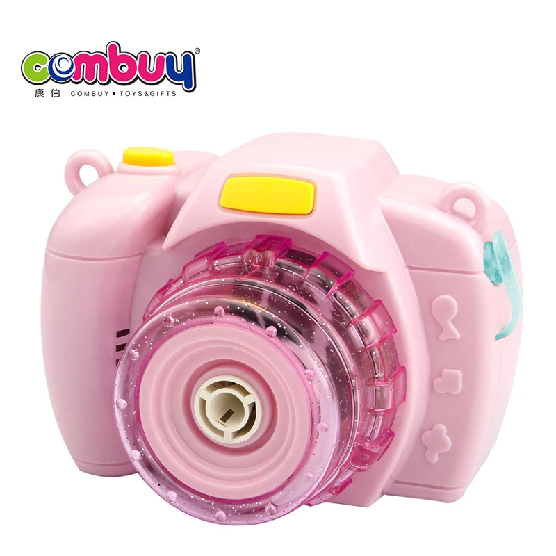 Electric musical light kids soap machine toys bubble camera