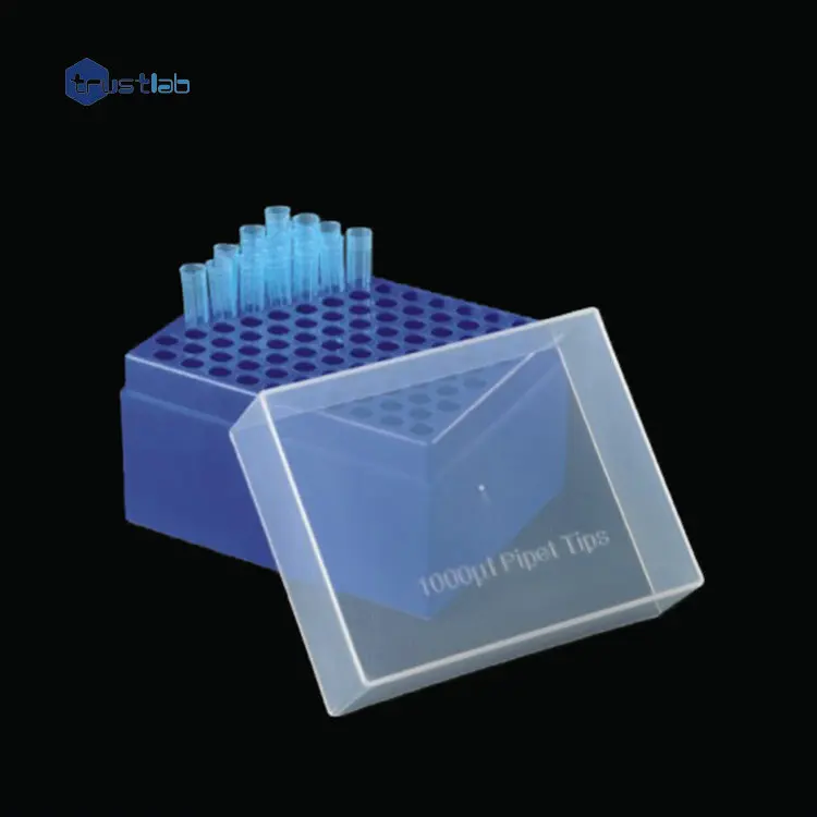 
Laboratory disposable transfer 100 wells rack pipette tip box 