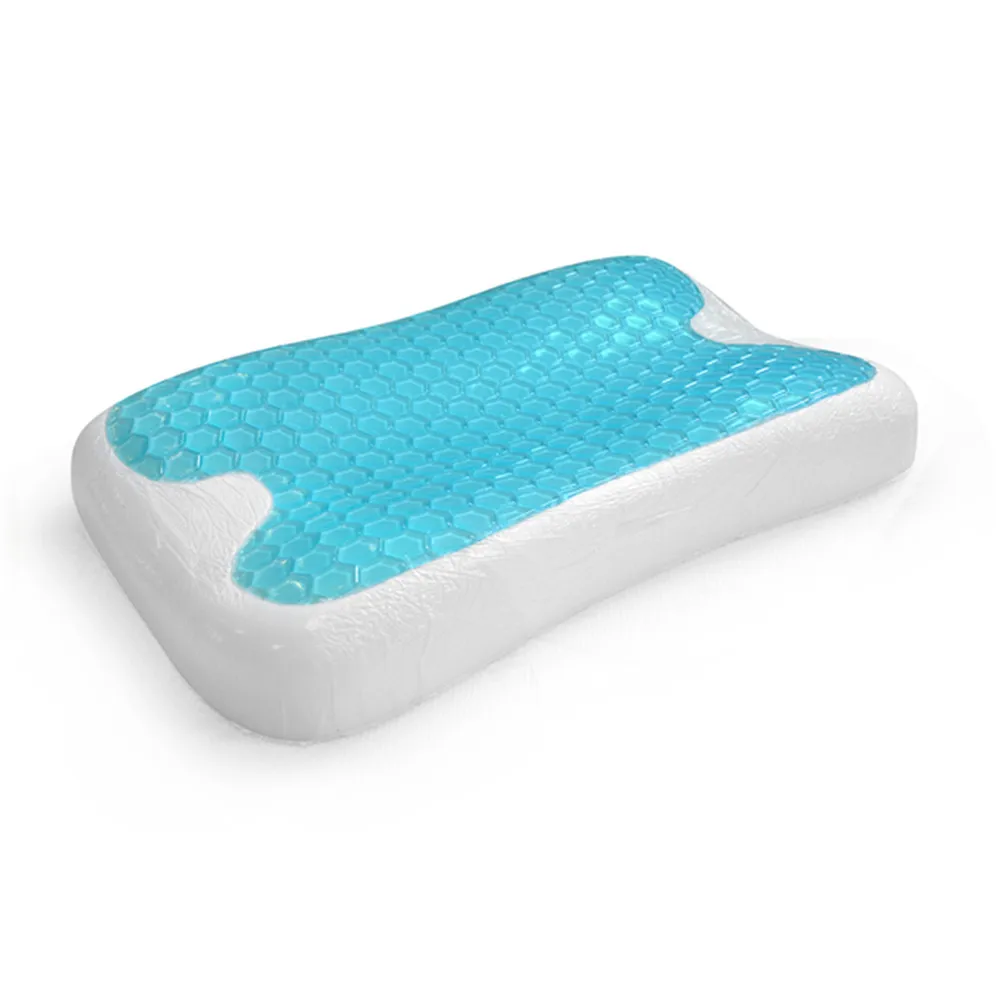 Premium Ventilation Comfort Micro Cool Gel Pad Memory Foam Pillows For Sleeping