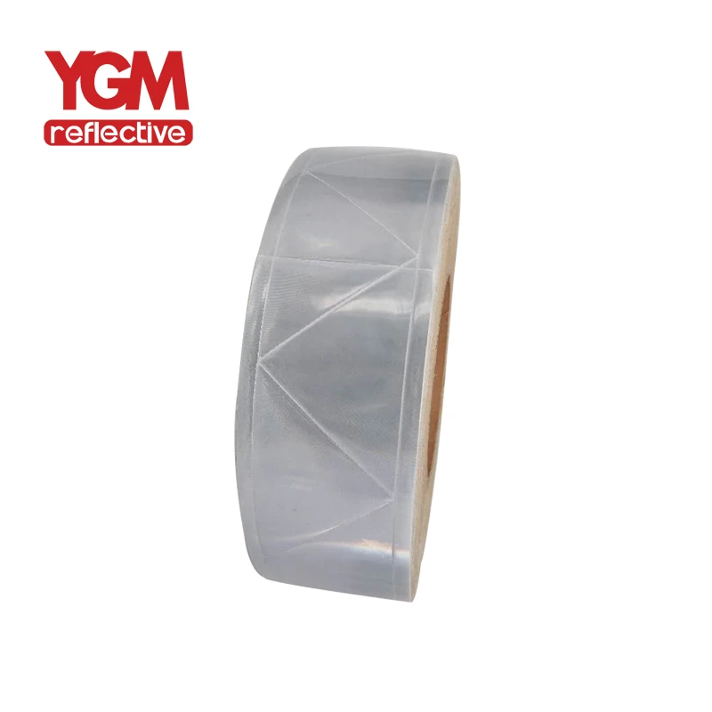 High Visibility Rainbow Color PVC Reflective Fabric For Clothing
