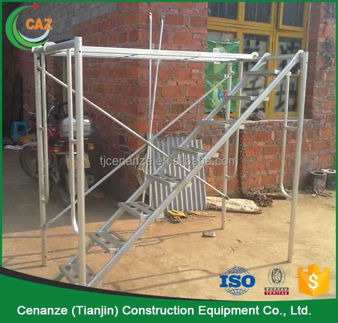 Best Quality Pre Galvanized H Thru Scaffolding Frame Cross Brace Scaffolding Construction