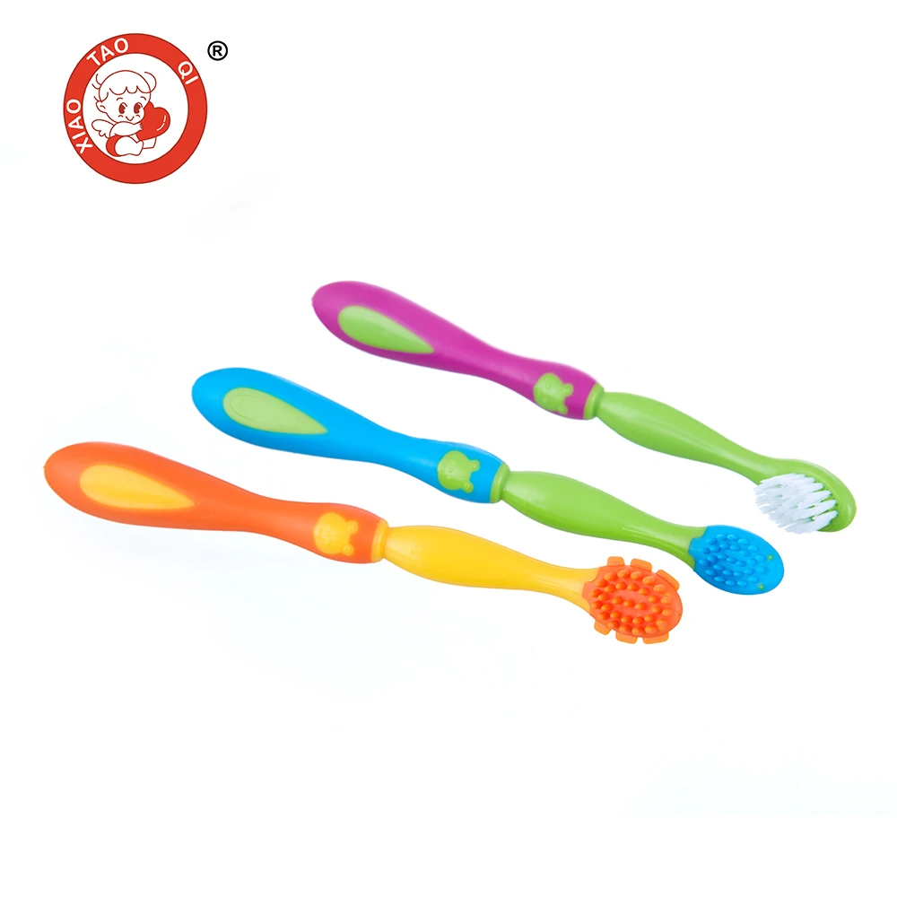Silicone Kids Children Baby Training Toothbrush Set Soft Babies