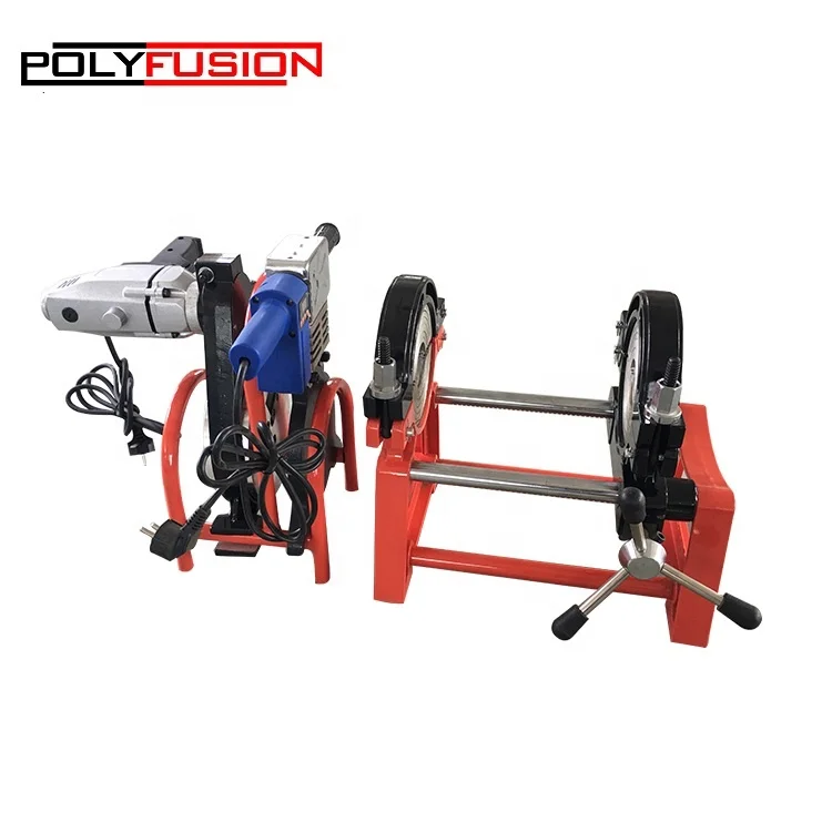 63-200 мм Ручная водопроводные трубы из полиэтилена высокой плотности фуговальный станок для пластиковых труб