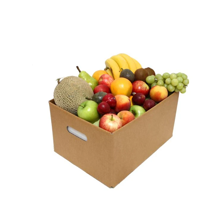 Custom logo rigid fruit packaging orange box