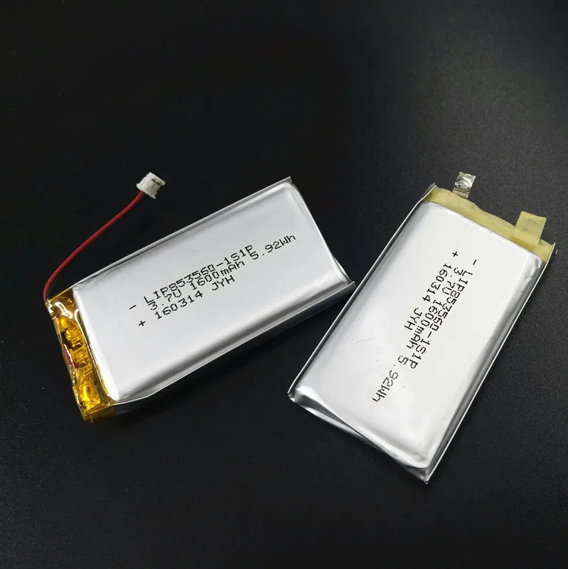 
Hot sale Lithium ion battery 3.7v 1600mah lithium polymer battery 853560 rechargeable battery 