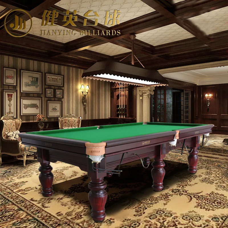 Wholesale Jianying Indoor Customized Marble 9ft Snooker Billiards Table