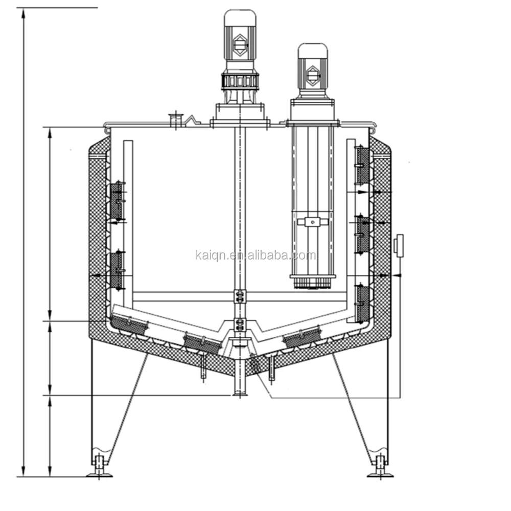 KQ-1000L emulsifying machine mixing tank, lab mixer emulsion,mixer homogenizer lab
