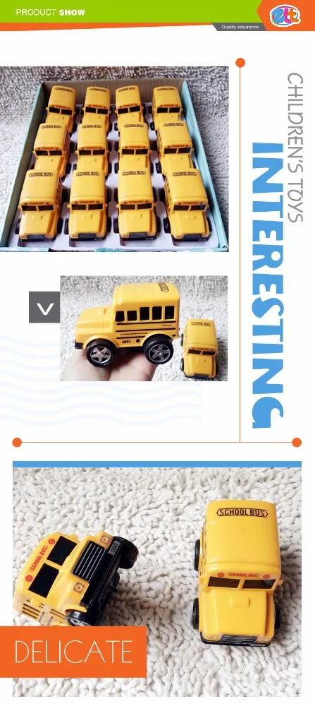 Mini inflatable plastic toy school bus for sale