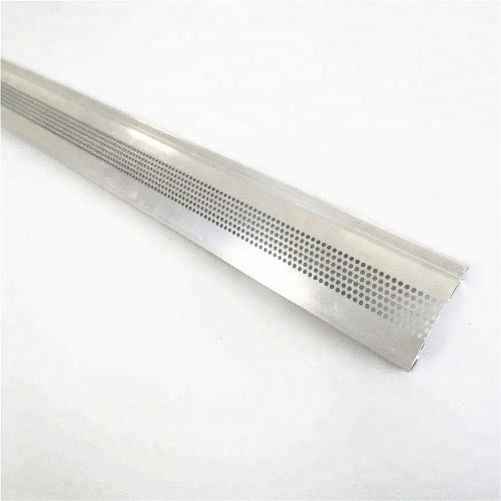 Custom punched perforated aluminum channel cover for glass curtain wall