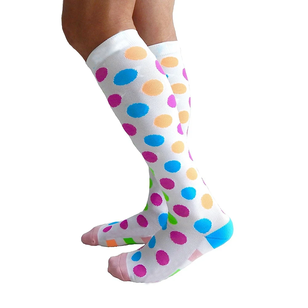 OEM Service Colorful Unisex Knee High Travel Flight Compression Socks For Travel Sport FOB Reference Price:Get Latest Price