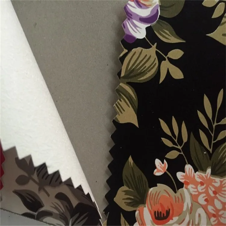 Alibaba China Free sample colorful pvc printed leather for leather box