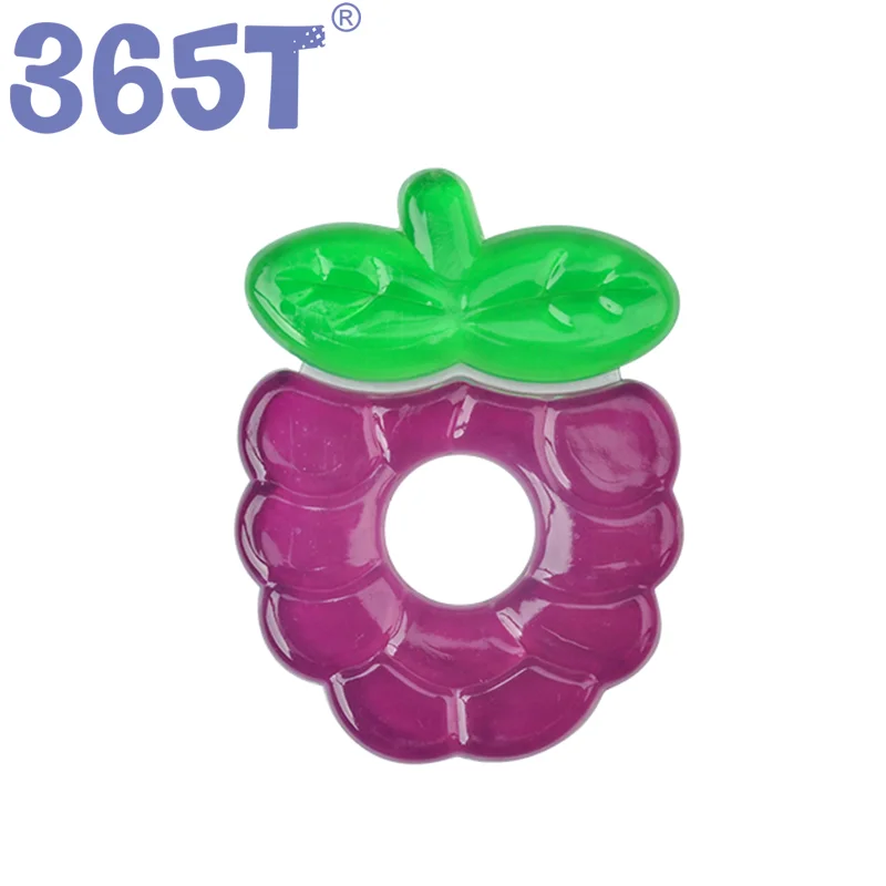 Baby Water Filled Teether 2022 Fruit Funny Shape Silicone Teething Ring Jel Teether