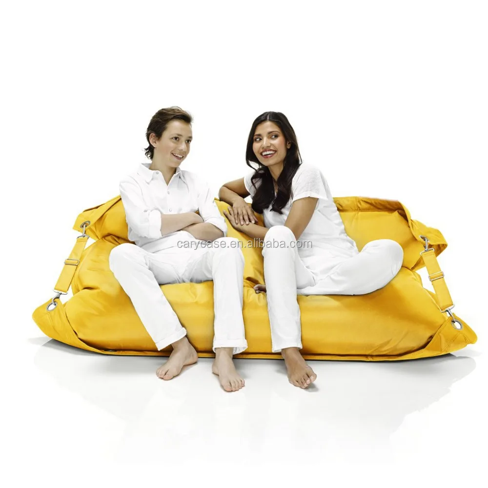 Taupe buggle up relaxing bean bag chair, adults outdoor and indoor beanbag floor cushion