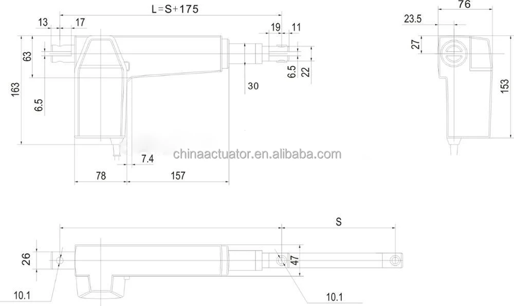 linear actuator 12000n industrial automation linear actuator