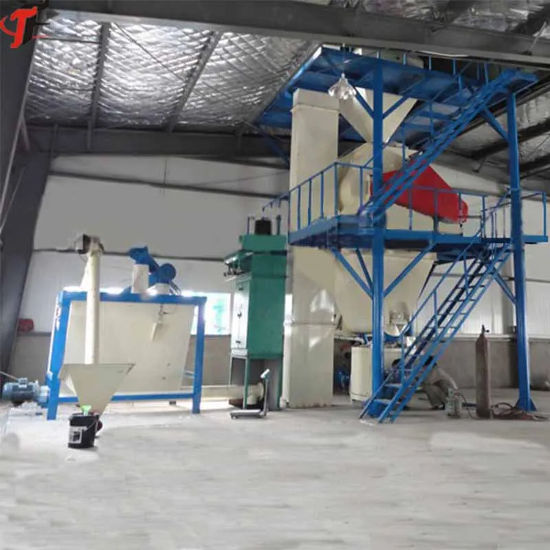 Automatic stucco plaster inside decoration dry mix mortar mixing production machine and bagging line plant