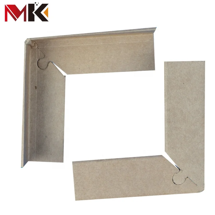 100% Recyclable And Wood Free Puzzle-cut Carton Angle Paper Corner Protector Edgeboard For Packaging
