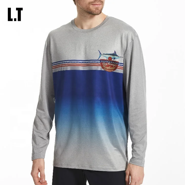 Mens Fishing Long Sleeve T-Shirt,Customize Fishing Shirts ,Pelagic Tournament Fishing Clothing