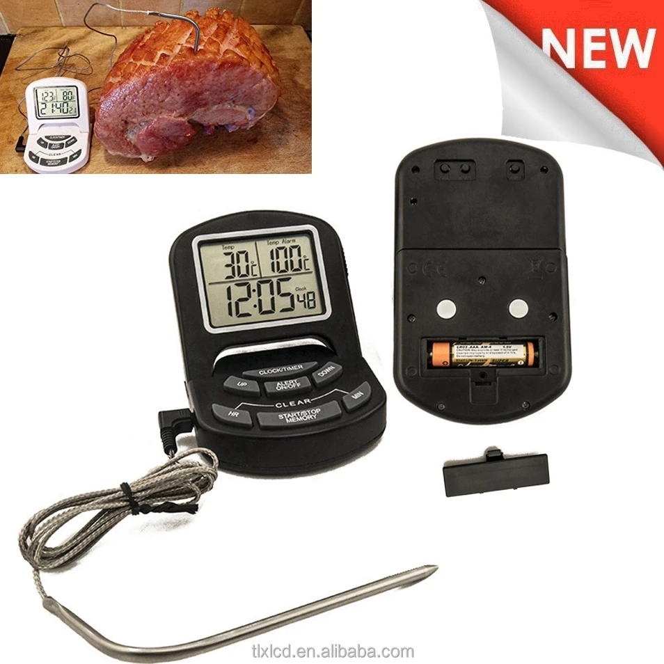 Multifunction Digital Cooking Thermometer/Timer for oven thermometer /bbq/Grill/pizza oven