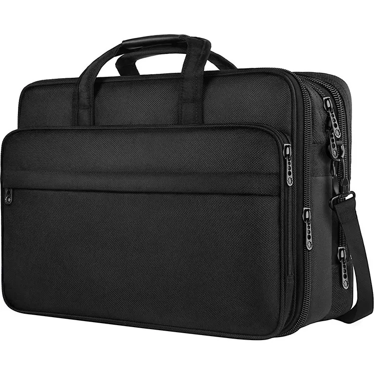 
Portable Mens Business Large 17 Inch Shoulder Trolley Laptop Tote Bag 