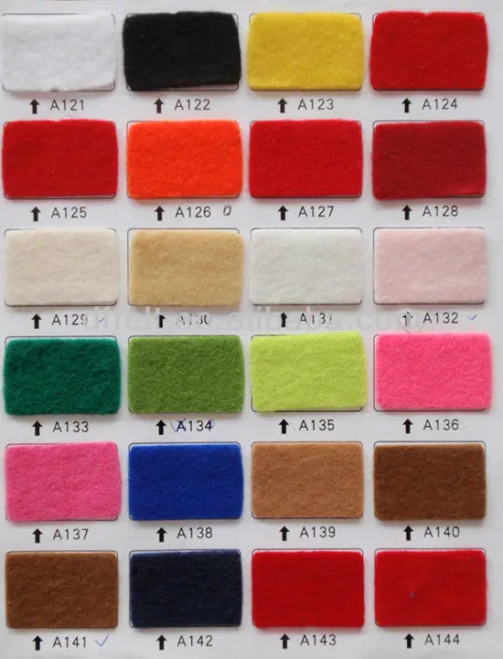 Color Polyester felt 1mm
