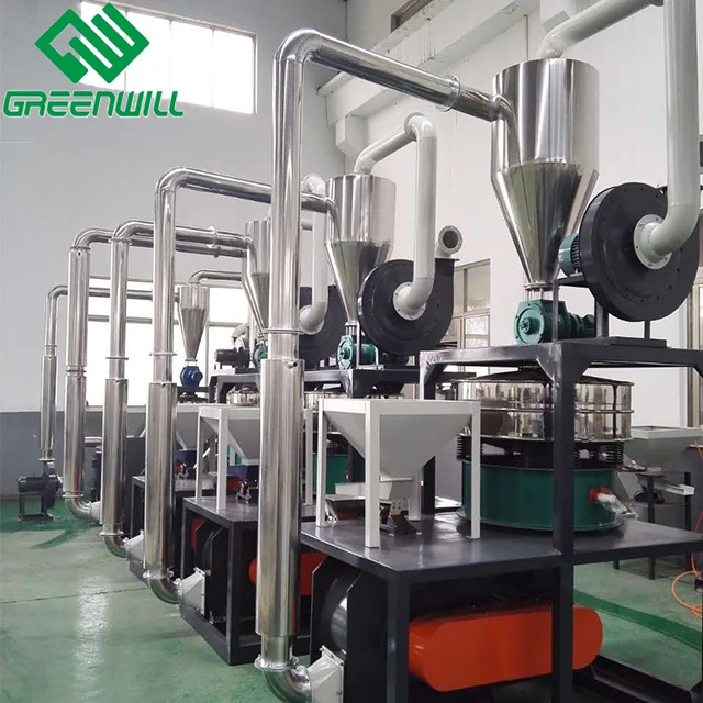 
High Speed PVC PP PET PE LLDPE ABS EVA Plastic Pulverizer Machine with factory price 