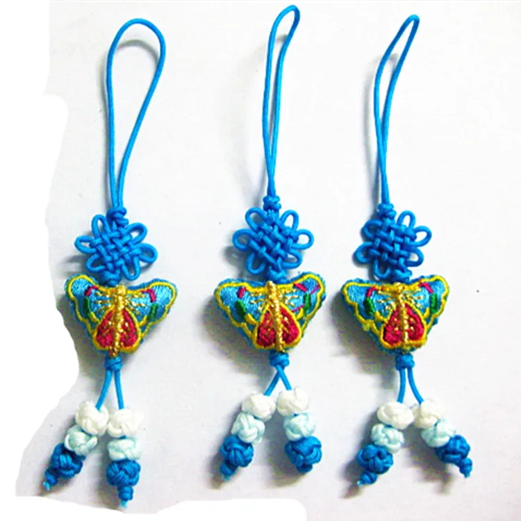 traditional lovely Handmade Colorful Chinese Knot tassel hanging for key and car decoration