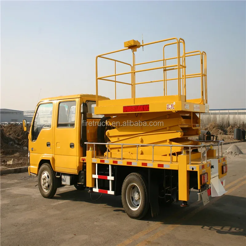 
11m Insulated Truck Mounted Aerial Work Platform Manlift Truck scissor boom on sale 