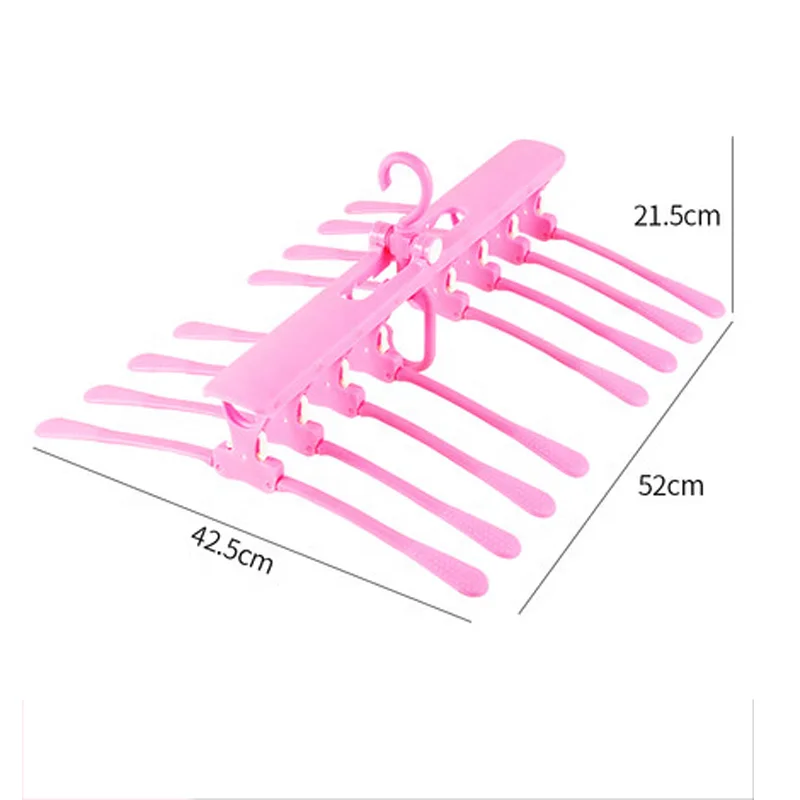 
Adjustable Plastic Clothes Hanger Magic Plastic Clothes Hanger For Saving Space 