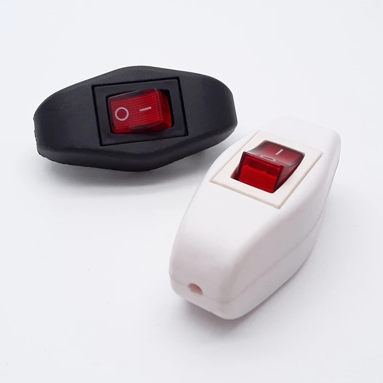 12 В LED Лампа Электрическая напольная двойной кабель шнур питания лампы с ножным переключателем кабеля