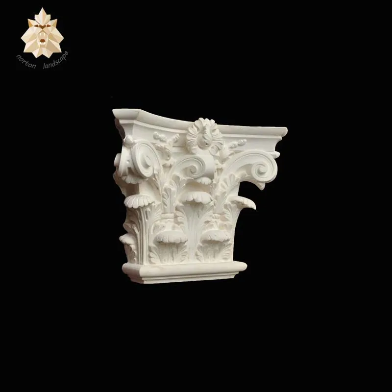 Natural hand caving stone column base and cap for outdoor NTMH-099Y