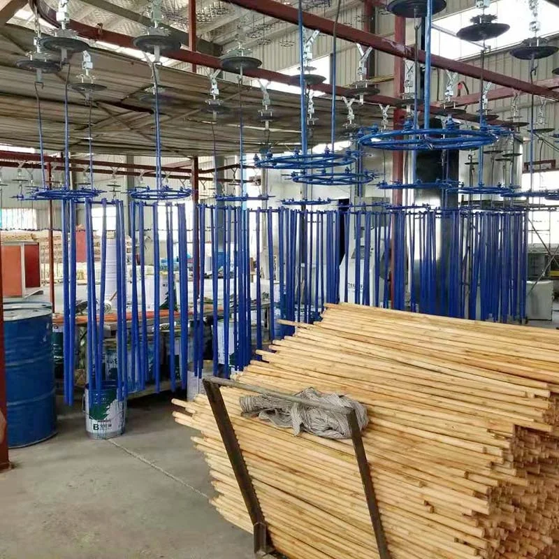 Good quality industrial mop stick Wood Pole varnished broom wooden handle Lacquering broom wooden stick for mop