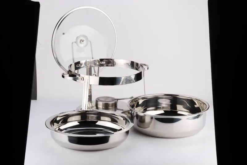 5QT тарелка для жарки из нержавеющей стали, буфетные сервировочные блюда для дома, отеля, ресторана, оптовая продажа, подогреватель еды, тарелки для жарки