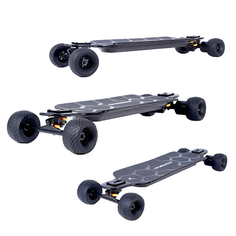 2022 Direct Drive 115mm All Terrain wheels bamboo concave deck electric skateboard longboard in hot sales