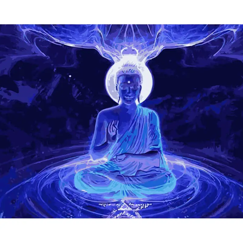 modern buddha canvas oil painting made in China