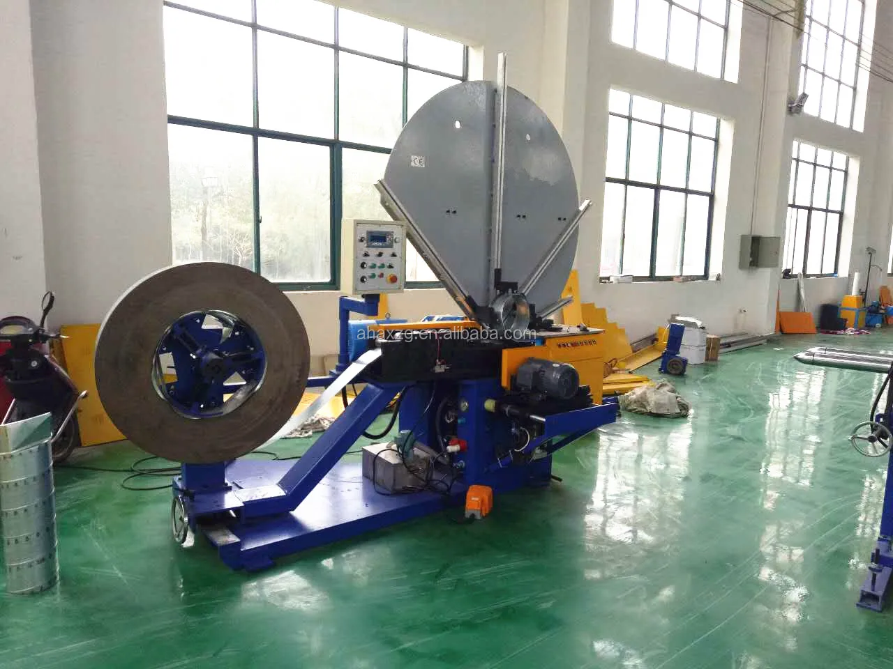 Spiral flexible aluminum duct making manufacture machine round duct forming machine