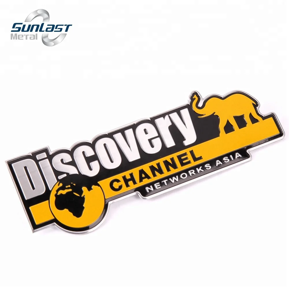 Custom design football club aluminum car logo emblem sticker