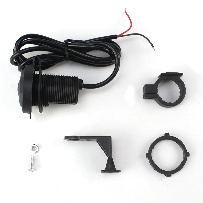 Двойное зарядное устройство Usb для мобильного телефона для мотоцикла Зарядное устройство для телефона со светодиодной подсветкой