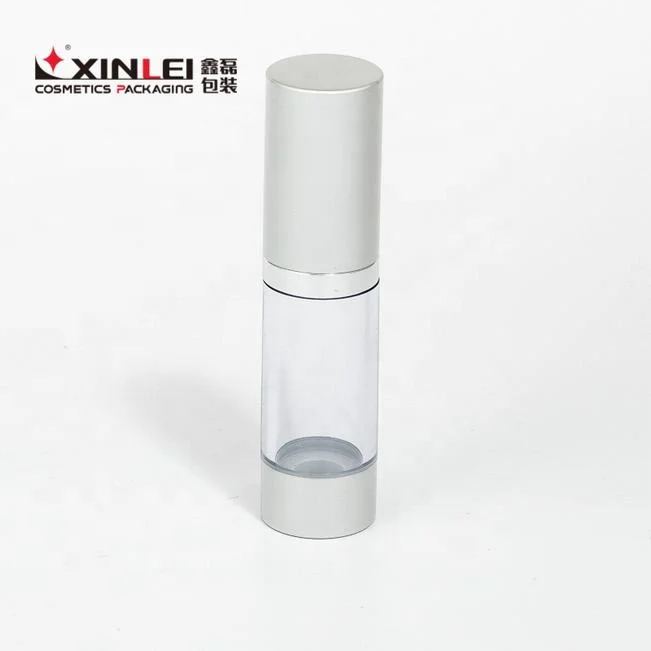 
Cosmetic packaging pump airless aluminum spray bottle 100ml matt plastic bottle 