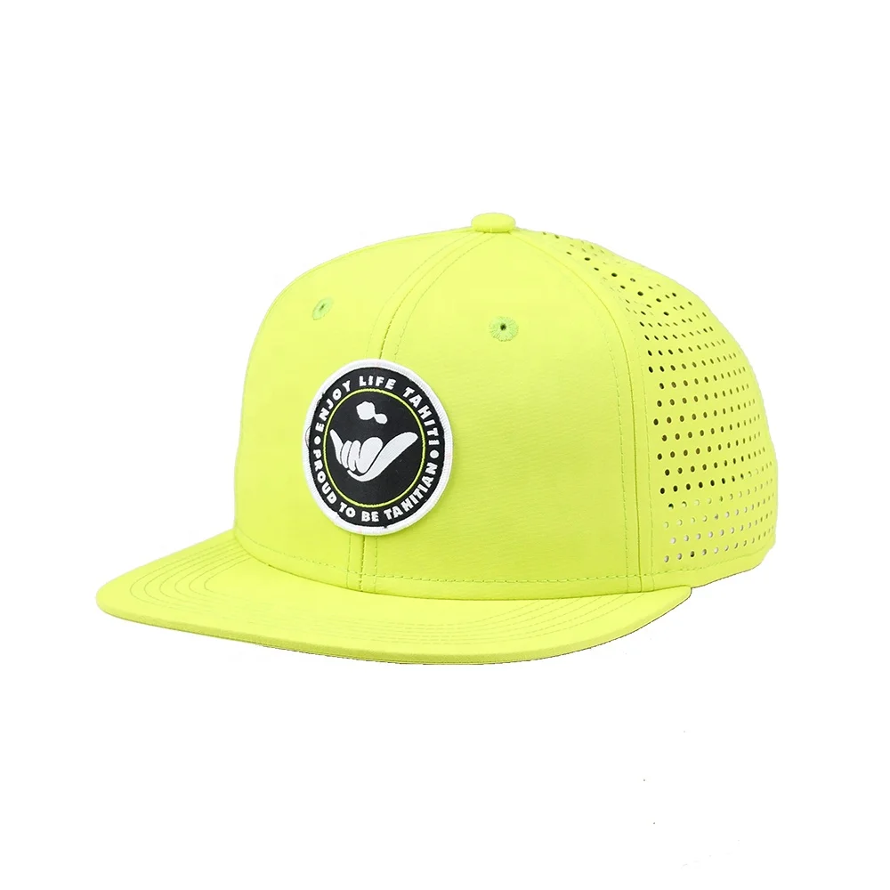 Fashion New Design Flat Brim Laser Boring Holes Custom Snapback Caps Hats