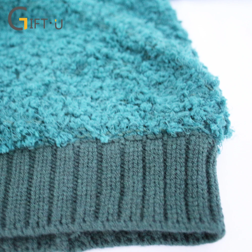 
Giftu 86107# Women Deep V-Neck Sweaters pullover With Hood 