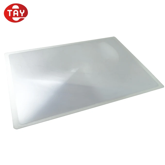 Plastic magnifying sheet A4 size big PVC magnifier fresnel lens