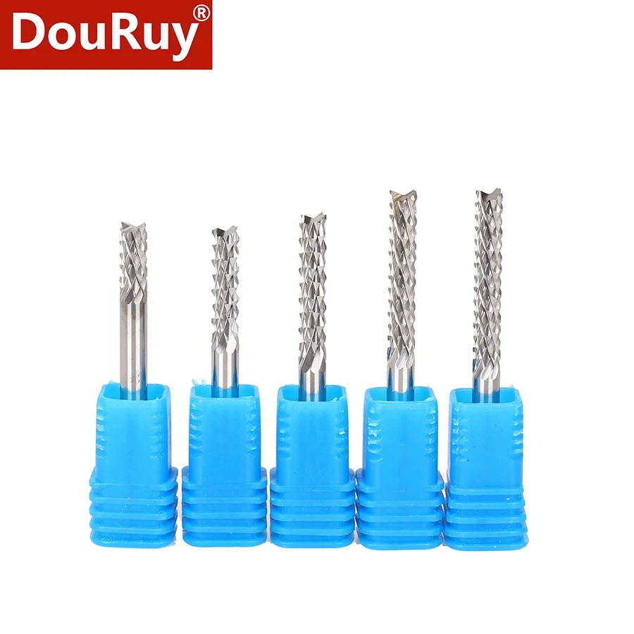 DouRuy PCB end mill Corn milling cutter Pvc Router Bits cnc cutting tool