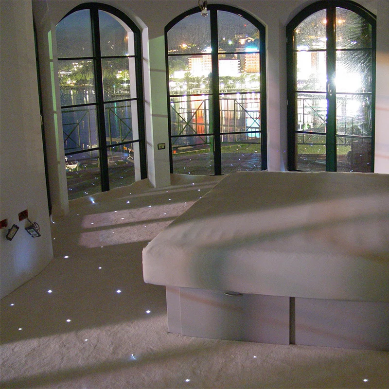 mitsubishi PEOF-1.5mm pmma end glow fiber optic cable with black jacket for ceiling led star light sky effect