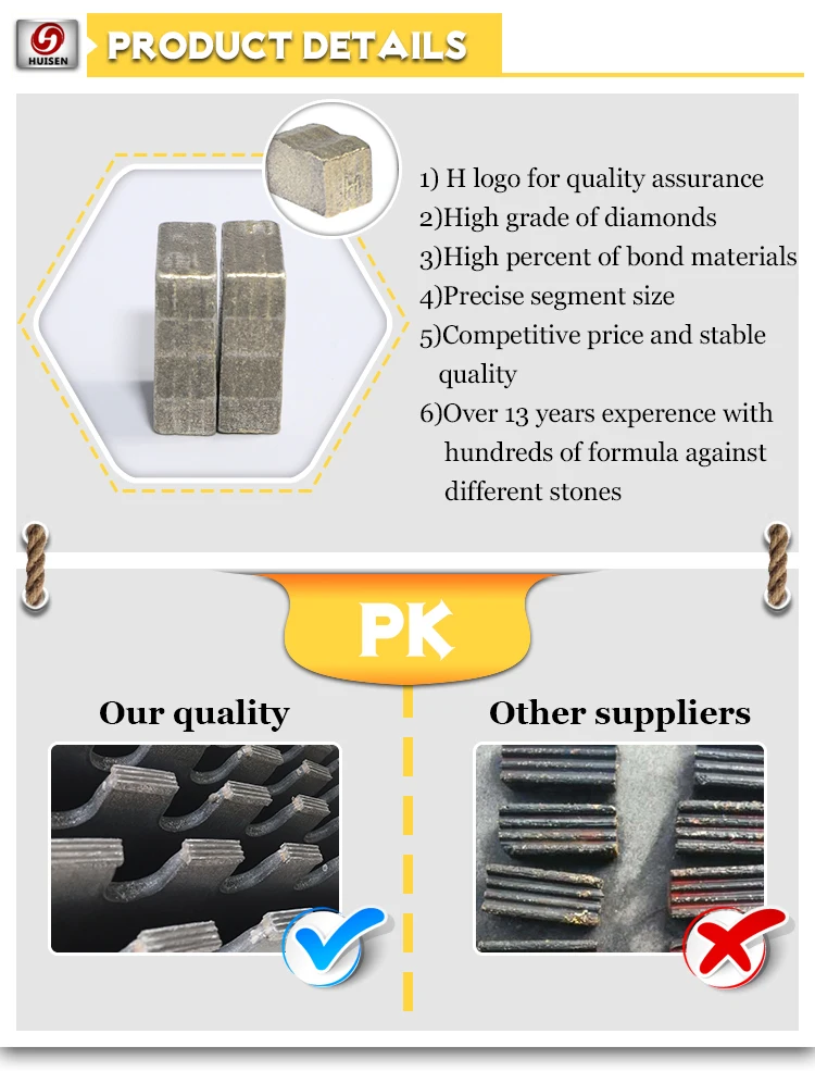 High Efficiency Segments Diamond Stone Cutting Tools Diamond Tools