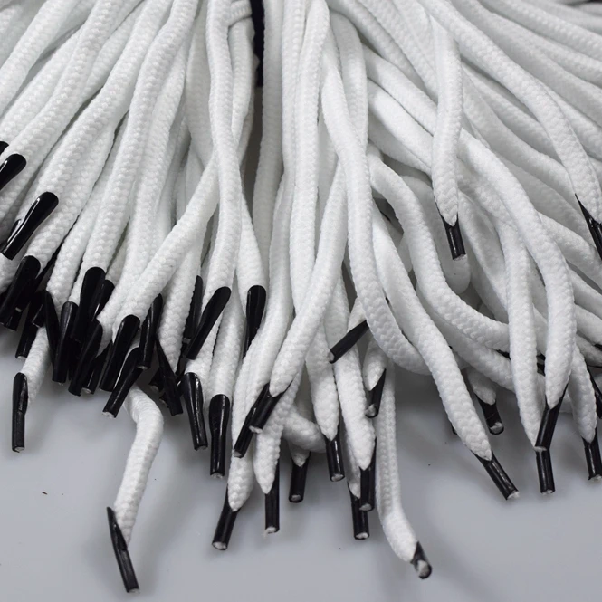 Double polyester braided colorful cotton paper bag rope handle