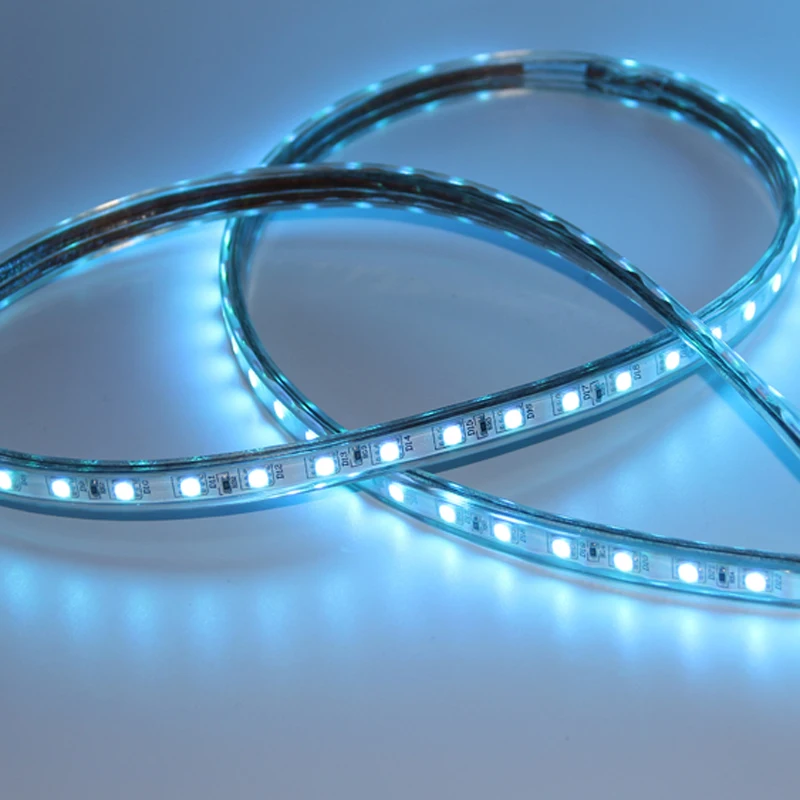 High flexibility With silicone transparence waterproof connector 5050 Rgb Strip smart strip lights