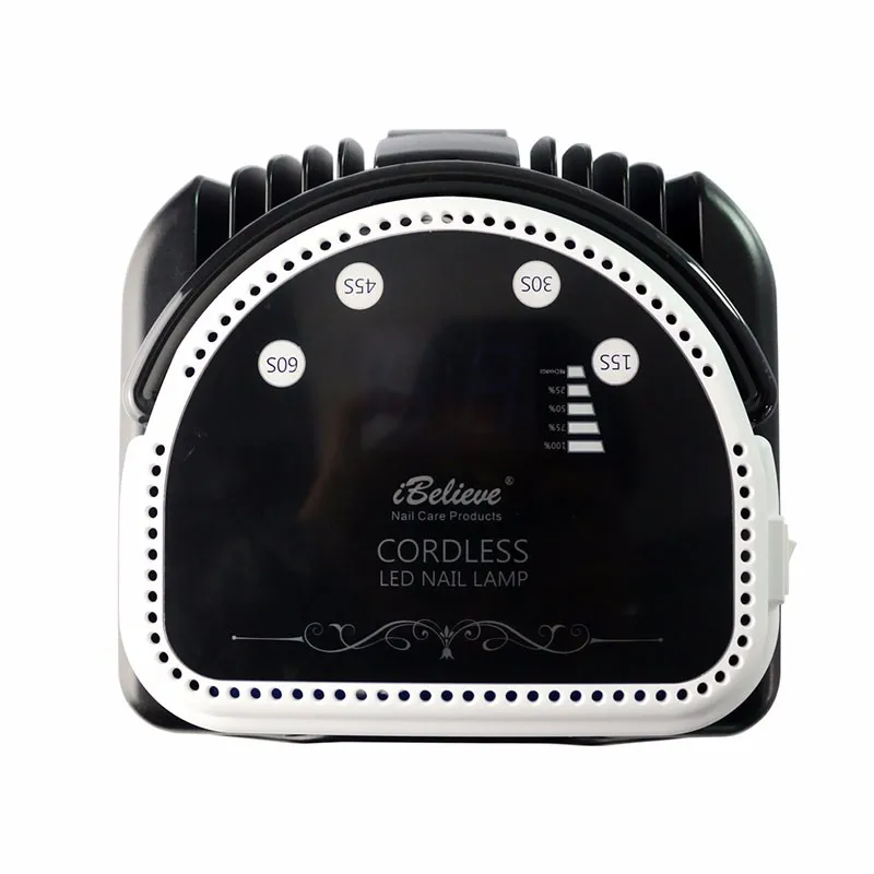 Professional nail care products high power 64w uv led cordless gel nail lamp